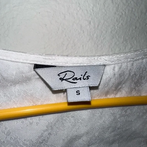 Rails Hillary Ivory Snake Wrap Blouse - Picture 3 of 7